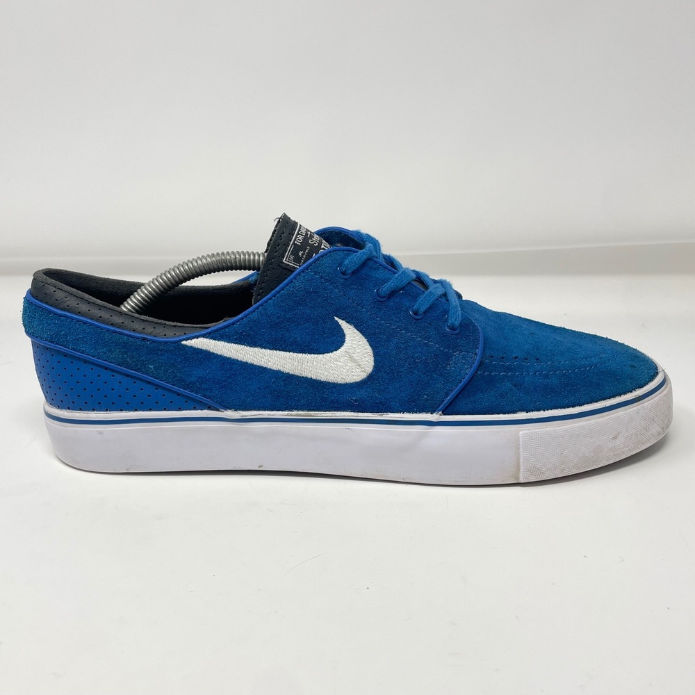 Nike SB Stefan Janoski Blue Suede Skate Shoes Mens Size 11 Low Top Sneakers